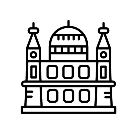 450x450 St Cathedral Icon Vector Isolated On White