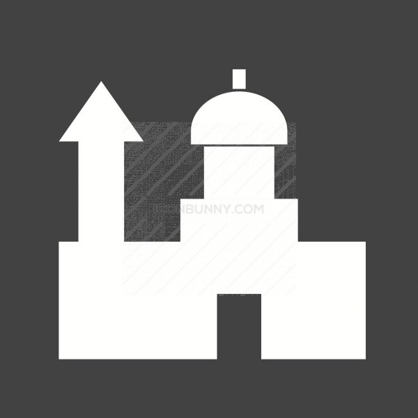 600x600 St Paul's Cathedral Glyph Inverted Icon