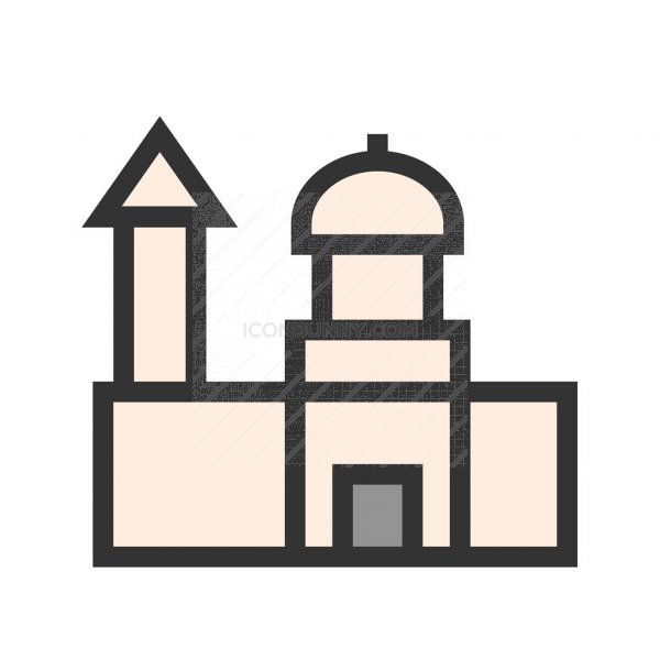 600x600 St Paul's Cathedral Line Filled Icon