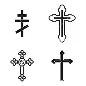300x300 Catholic Cross Icon Vector Simple Gm Soidergi