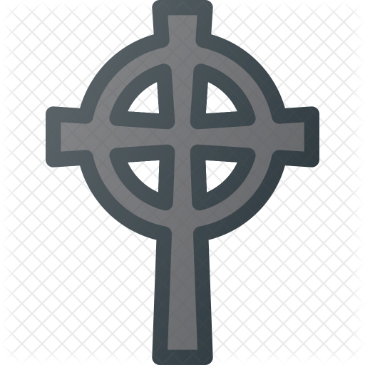 512x512 Catholic Cross Icon Of Colored Outline Style