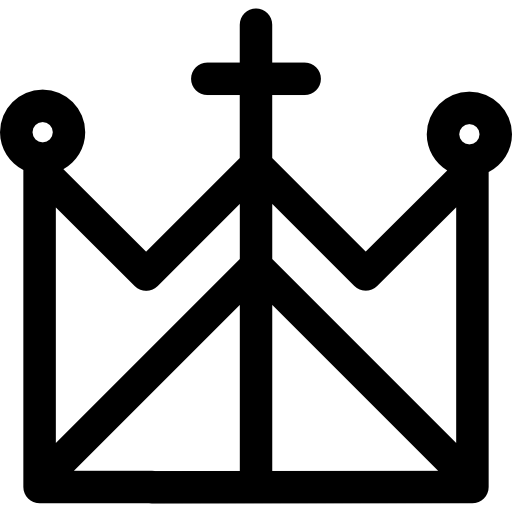 512x512 Royal Catholic Crown With A Cross Icons Free Download