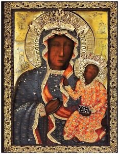 233x300 Religious Catholic Icon Our Lady Of Czestochowa Matka Boska