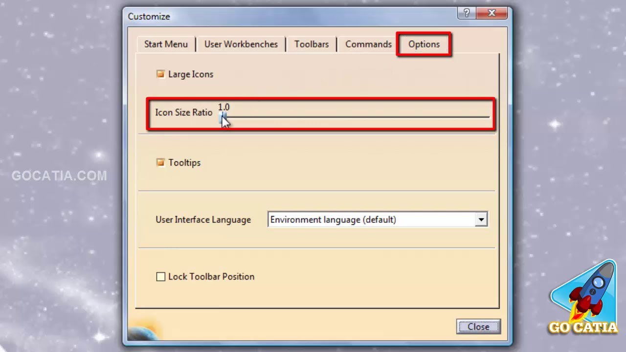 1280x720 Catia Settings For Toolbar Icons