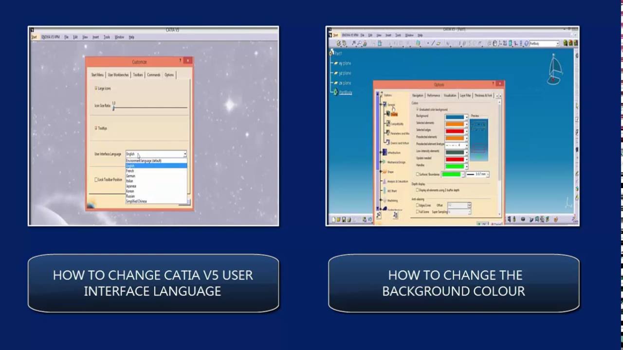 1280x720 Catia Free Basic Online Training How To Change The Icon Size