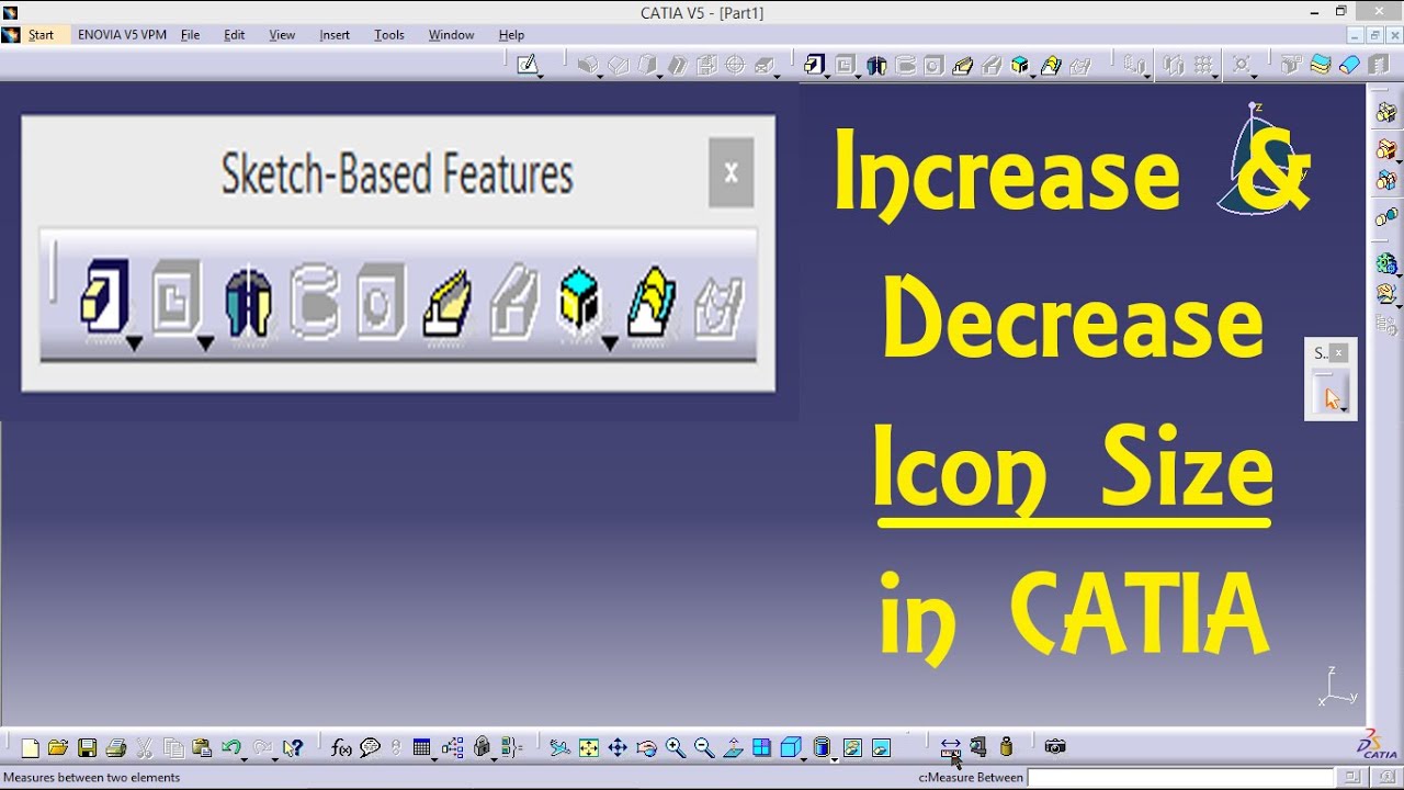 1280x720 How To Increase And Decrease Icon Size In Catia Engineer Autocad
