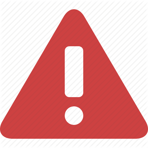 512x512 Alert, Caution, Danger, Error, Exclamation, Red, Warning Icon