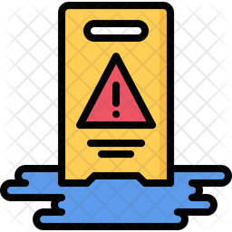 256x256 Caution Sign Icon Of Colored Outline Style