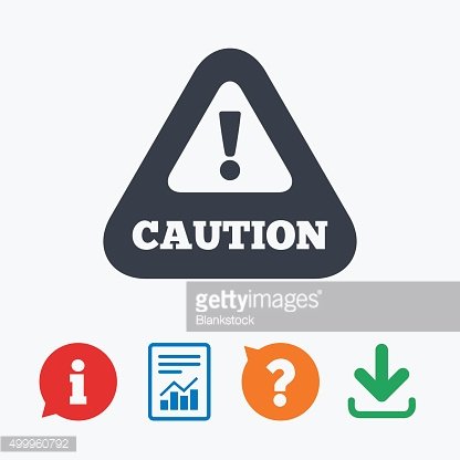 416x416 Attention Caution Sign Exclamation Mark Premium Clipart