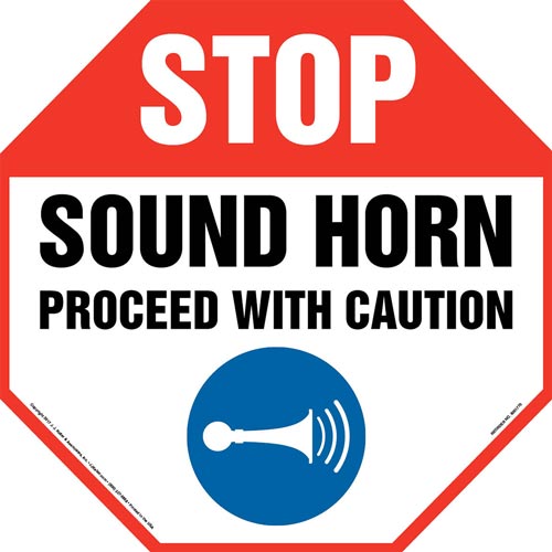 500x500 Stop Sound Horn Proceed With Caution
