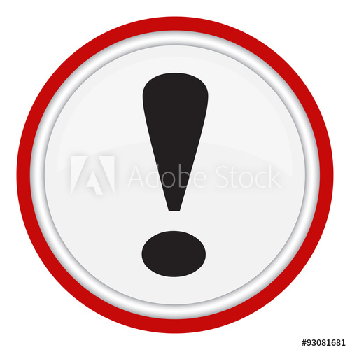 500x500 Attention Caution Sign Icon Exclamation Quality Mark Hazard