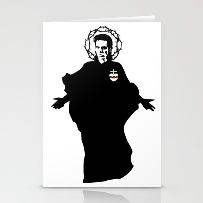700x700 Nick Cave Icon Saint Art Stationery Cards