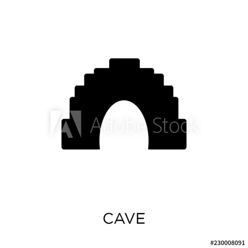 500x500 Cave Icon Cave Symbol Design From Nature Collection