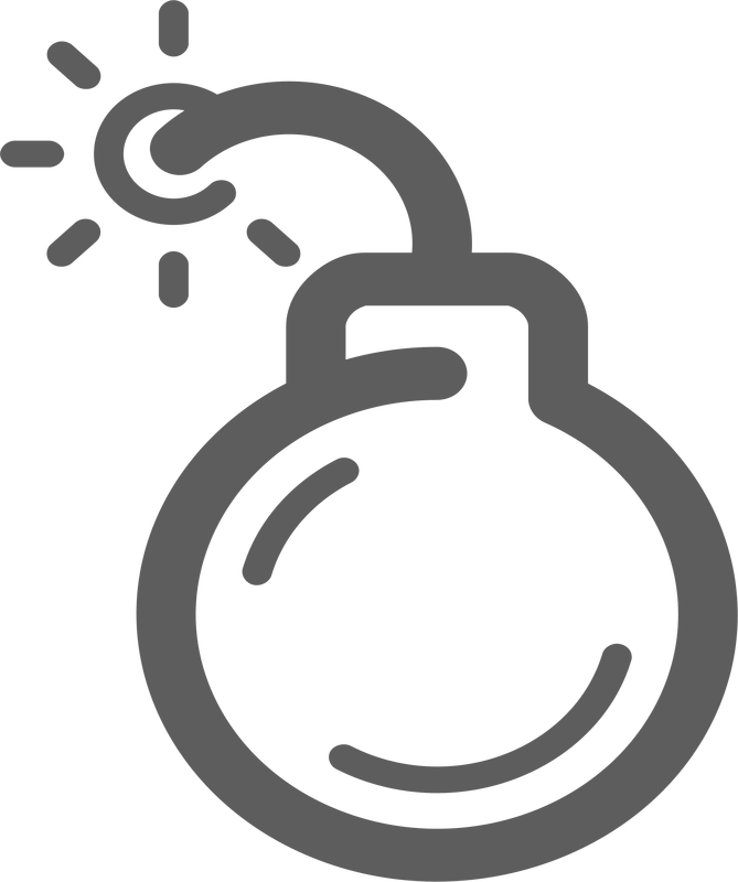 669x800 Bomb Icon Vector Clipart Image