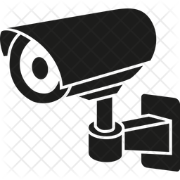 256x256 Cctv Camera Icon Of Glyph Style