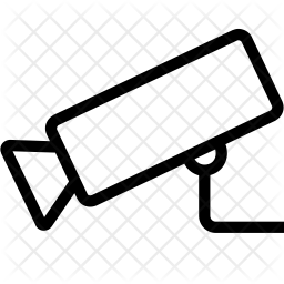 256x256 Cctv Camera Icon Of Line Style