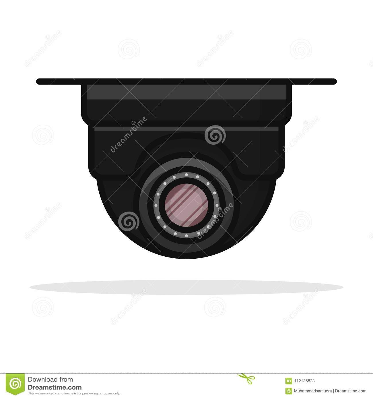 1300x1390 Ceiling Cctv Camera Icon Vector Design Stock Vector
