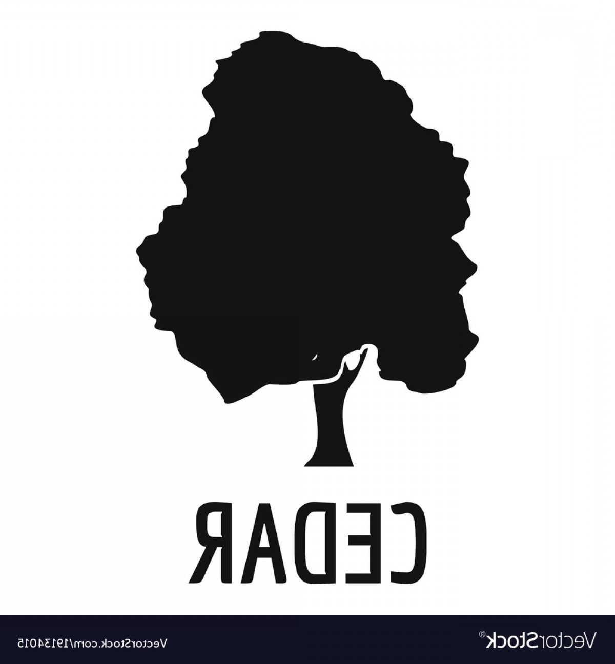 1200x1296 Cedar Tree Icon Simple Black Style Vector Soidergi