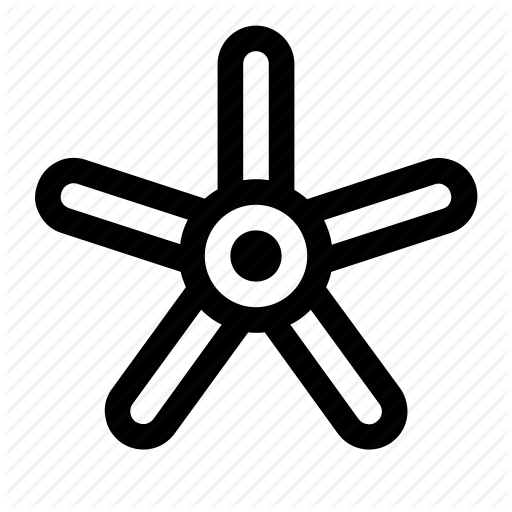 512x512 Ceiling Fan, Circulate Air, Fan, Mechanical Fan, Star Icon
