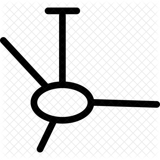 512x512 Ceiling Fan Icon Of Line Style
