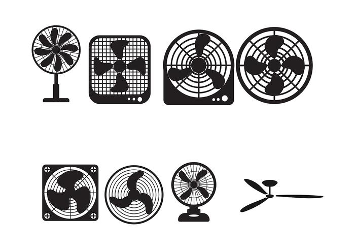 700x490 Ceiling Fan Vector Icon