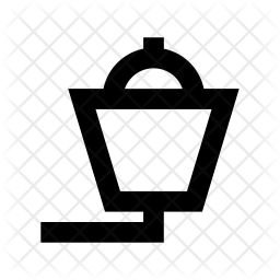 256x256 Ceiling Light Icon Of Line Style