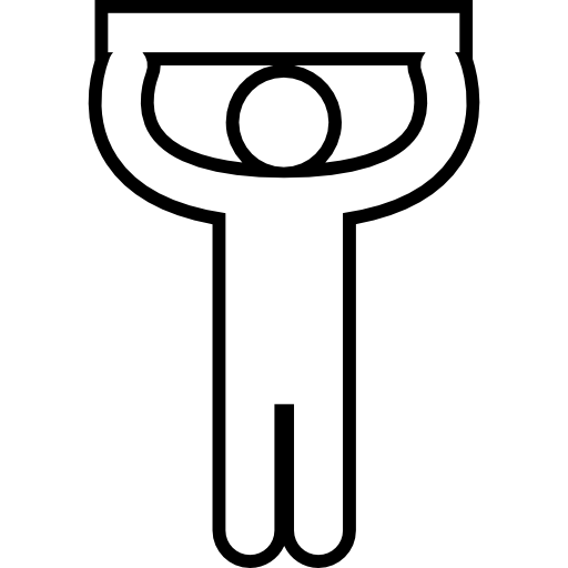 512x512 Man Silhouette Touching Ceiling Icons Free Download