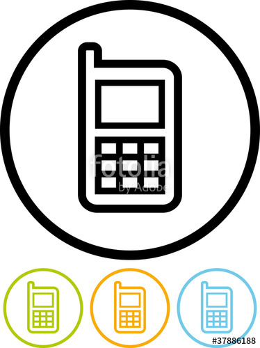 374x500 Vector Cell Phone Icon Stock Image And Royalty Free Vector