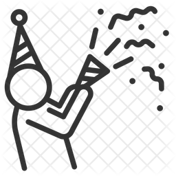 256x256 Celebration Icon Of Line Style