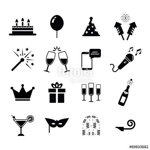 500x500 Celebration Icon Stock Image And Royalty Free Vector