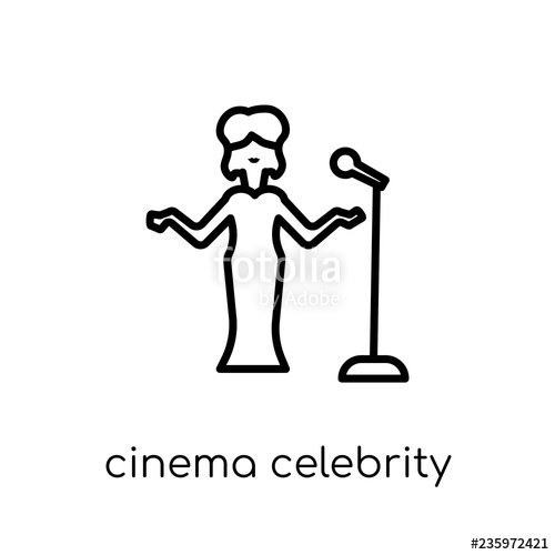 Cinema Celebrity Icon Trendy Modern Flat Linear Vector Cinema 500x500 Cinema Celebrity Icon Trendy Modern Flat Linear Vector Cinema
