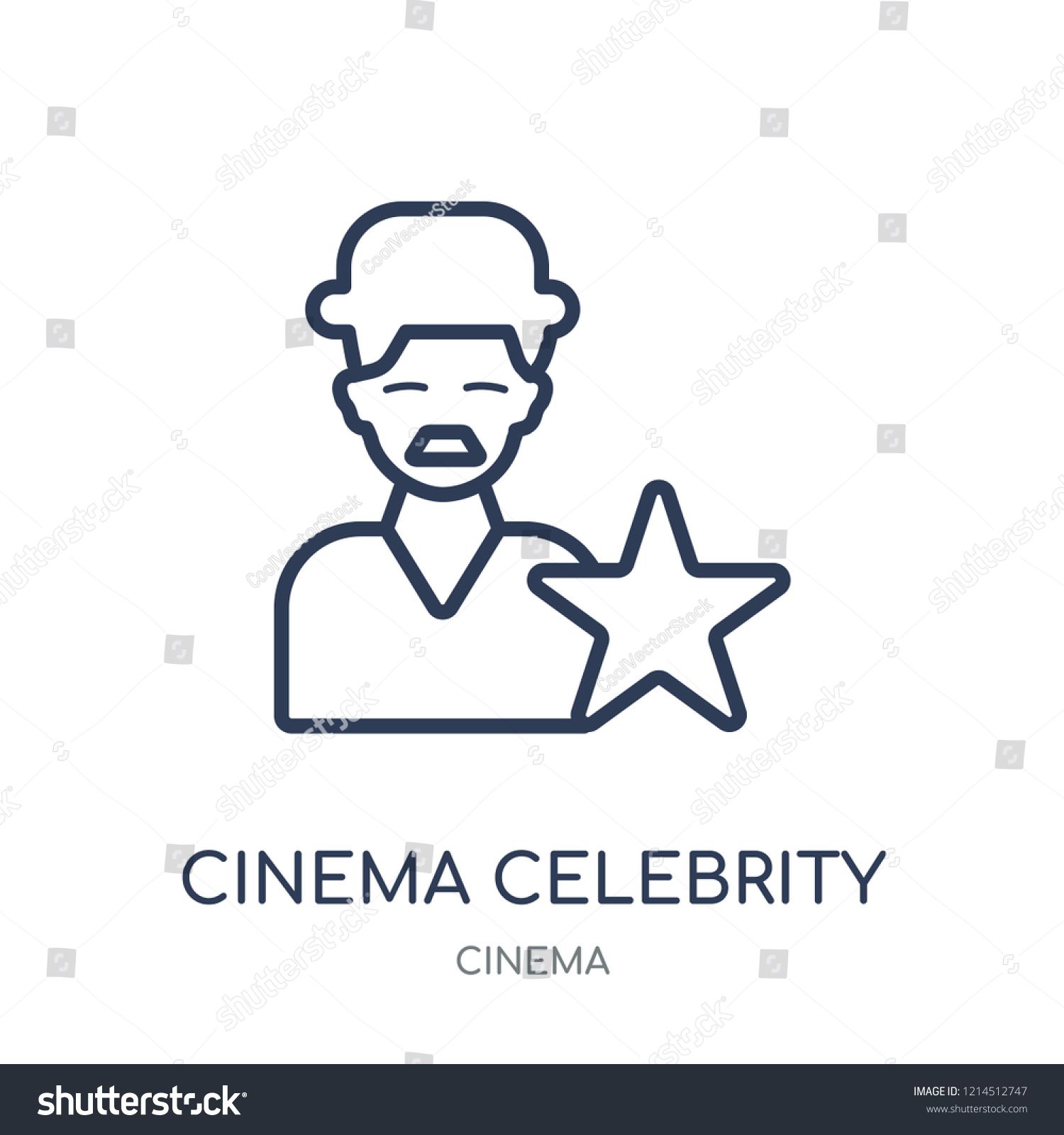 Cinema Celebrity Icon Cinema Celebrity Linear Symbol Design 1500x1600 Cinema Celebrity Icon Cinema Celebrity Linear Symbol Design
