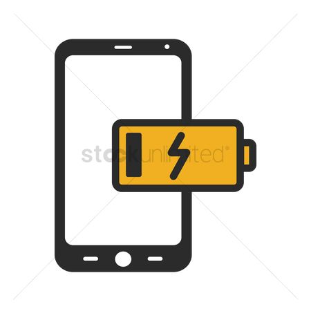 450x450 Free Battery Cell Phone Stock Vectors Stockunlimited