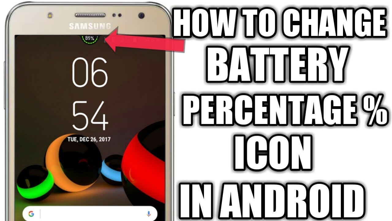1280x720 How To Change Battery Percentage Icon In Android Change Your