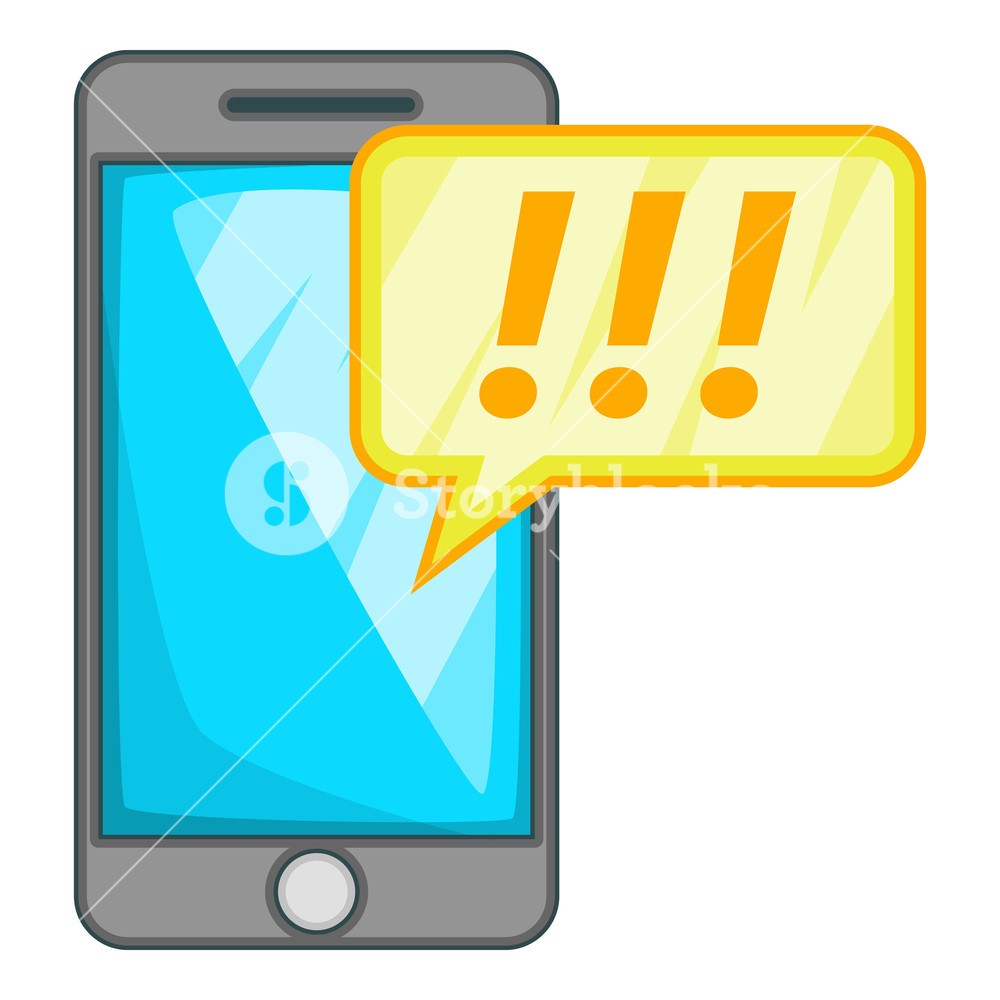 1000x1000 Mobile Phone Icon Cartoon Illustration Of Mobile Phone Vector