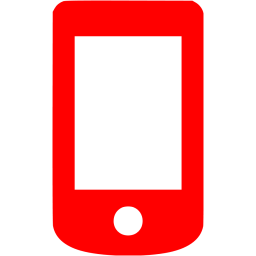 256x256 Red Mobile Phone Icon