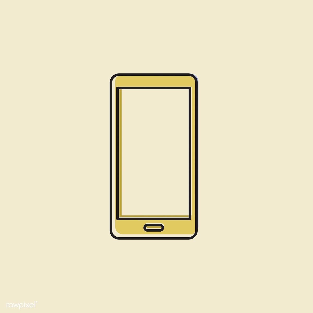 1200x1200 Vector Of Mobile Phone Icon Free Image