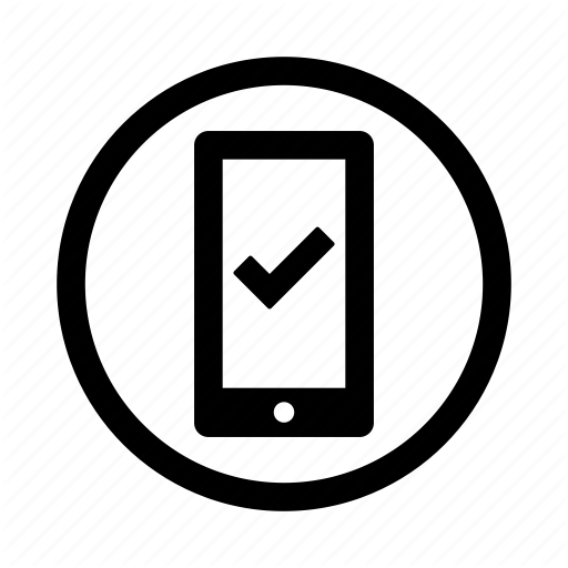 512x512 Cell, Check, Done, Mobile, Ok, Phone Icon