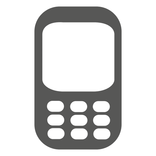 512x512 Cellphone Icon Silhouette