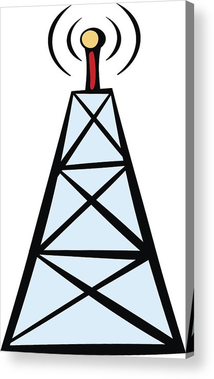 418x740 Cell Phone Tower Icon, Icon Cartoon Acrylic Print