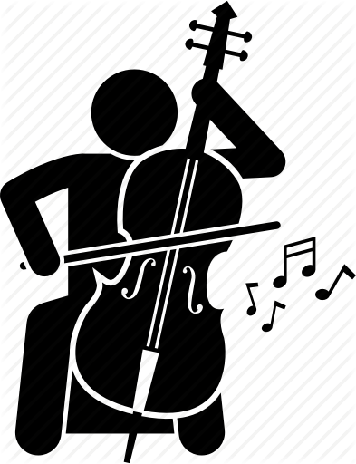 393x512 Cello, Instrument, Man, Musical, Orchestra, Player, Viola Icon