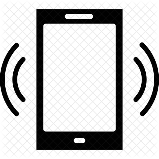 512x512 Cell Phone Icon Of Glyph Style