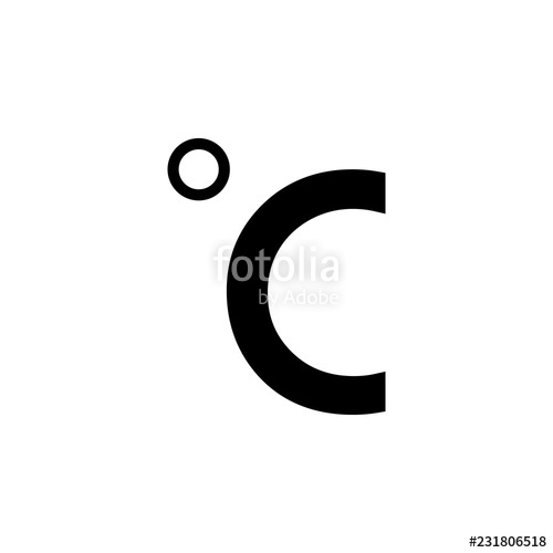 500x500 Degree Celsius Icon Element Of Weather Premium Quality Graphic
