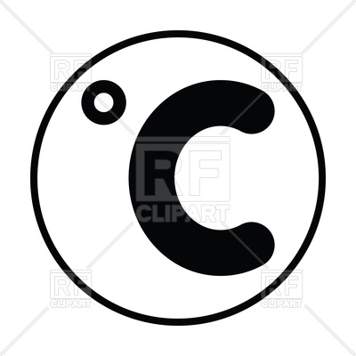400x400 Thin Circle Design Of Celsius Degree Icon Vector Image Of Icons