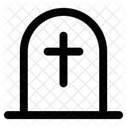 256x256 Cemetery Icon Of Line Style