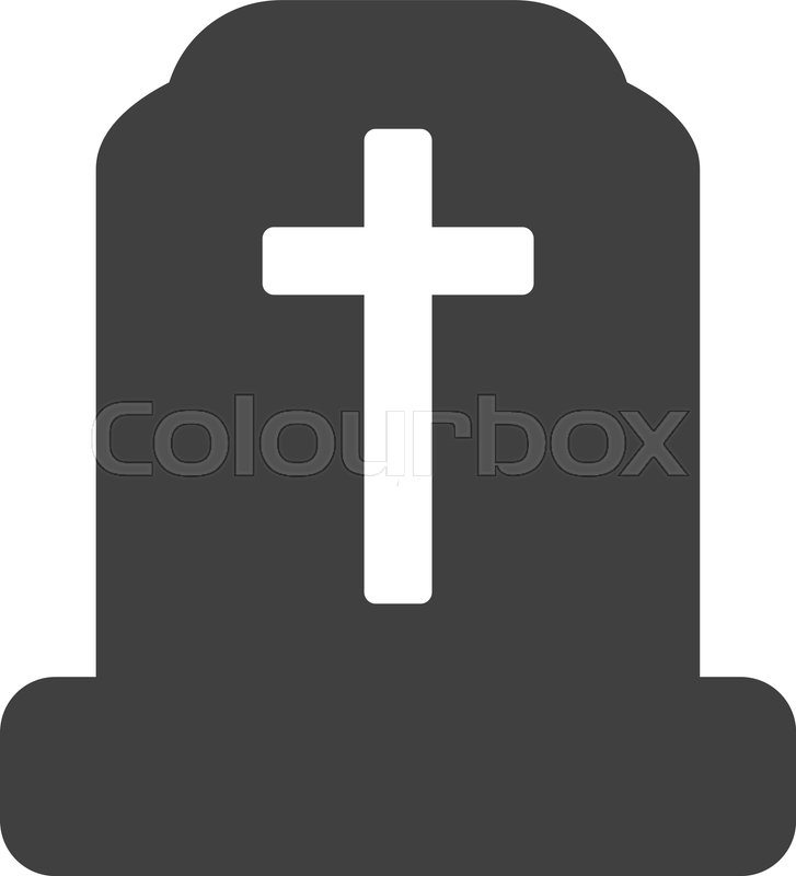 727x800 Cemetery Icon On A White Background Stock Vector Colourbox