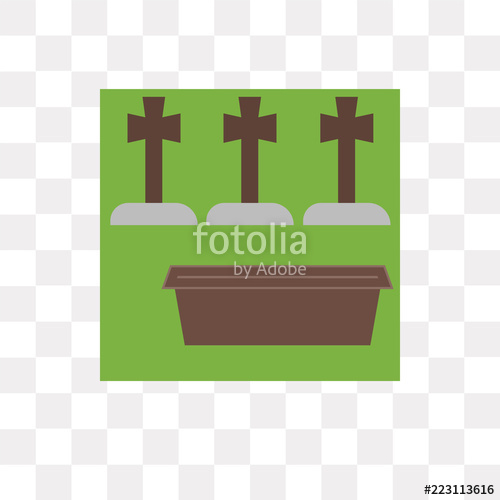 500x500 Cemetery Icon On Transparent Background Modern Icons Vector