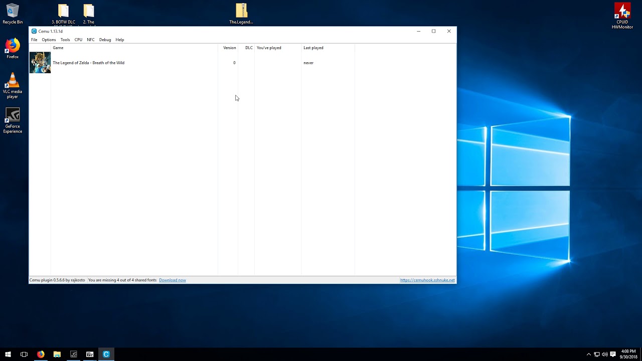 1280x720 Cemu Breath Of The Wild Install Guide