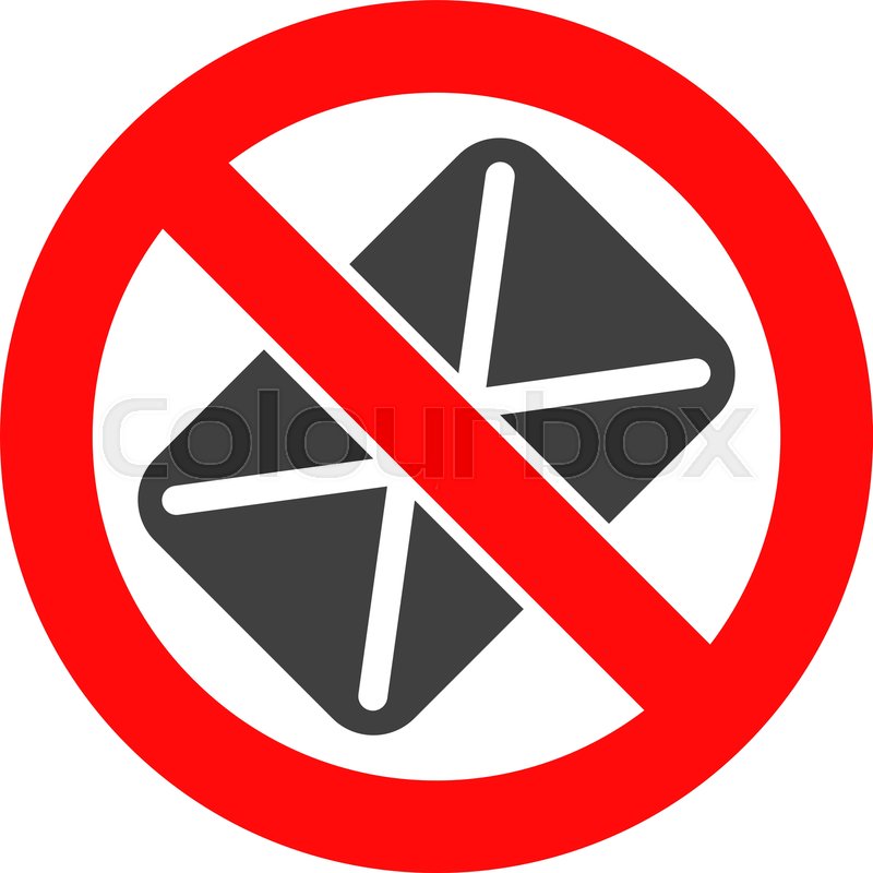 800x800 Censored Mail Vector Icon Symbol Flat Stock Vector Colourbox