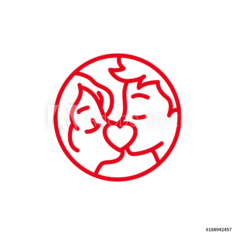 1000x1000 Photo Art Print Love With Male Female Couple Kiss Censored Icon